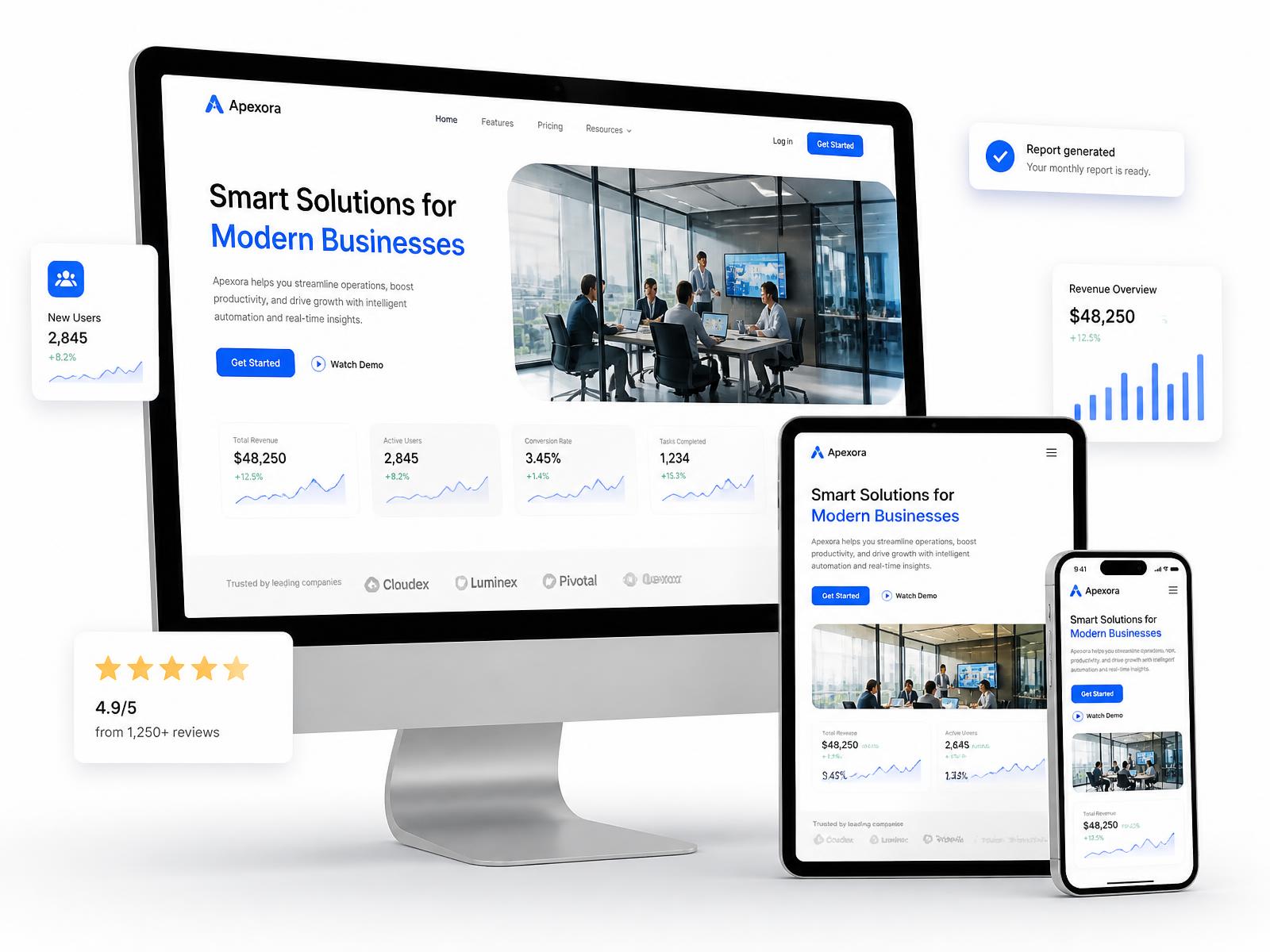 Website preview across devices